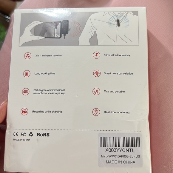 393FT Wireless lavalier Microphone. - Picture 3 of 4